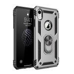Wholesale iPhone Xr Tech Armor Ring Grip Case with Metal Plate (Navy Blue)